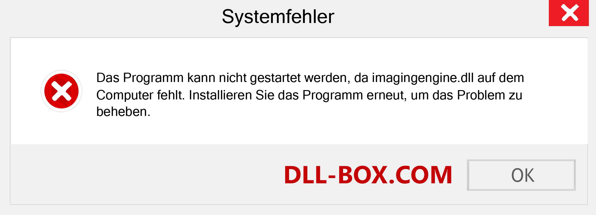 imagingengine.dll-Datei fehlt?. Download für Windows 7, 8, 10 - Fix imagingengine dll Missing Error unter Windows, Fotos, Bildern