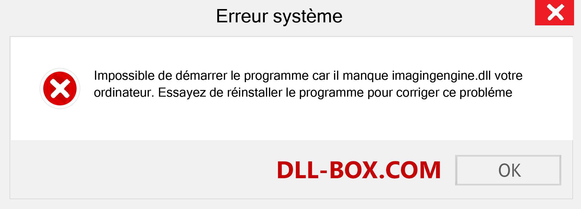 Le fichier imagingengine.dll est manquant ?. Télécharger pour Windows 7, 8, 10 - Correction de l'erreur manquante imagingengine dll sur Windows, photos, images